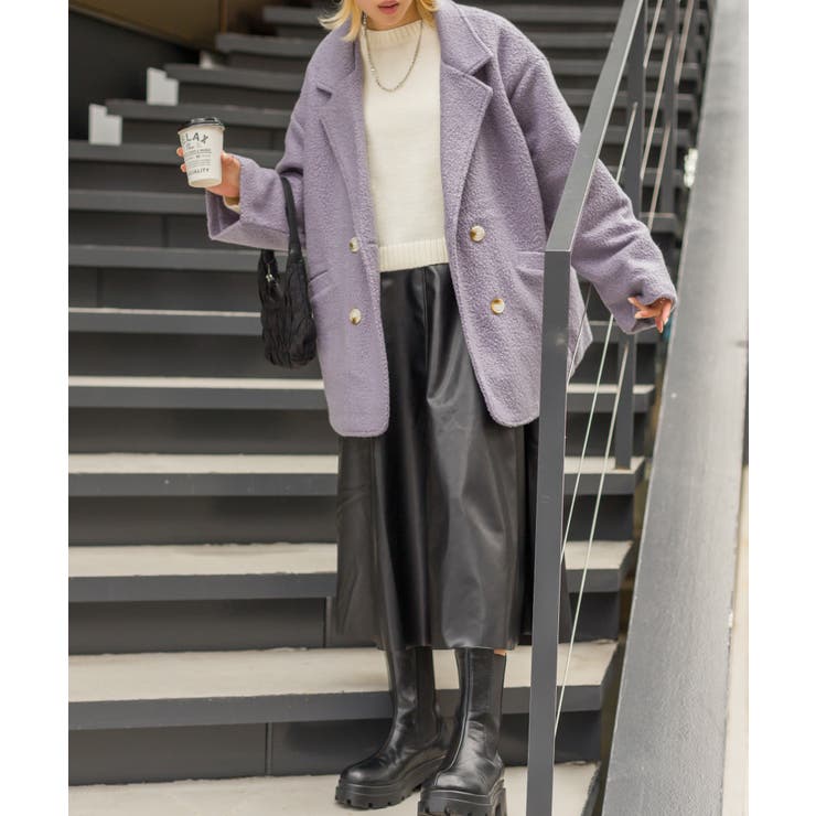 エコレザーロングスカート | SpRay | 詳細画像2 