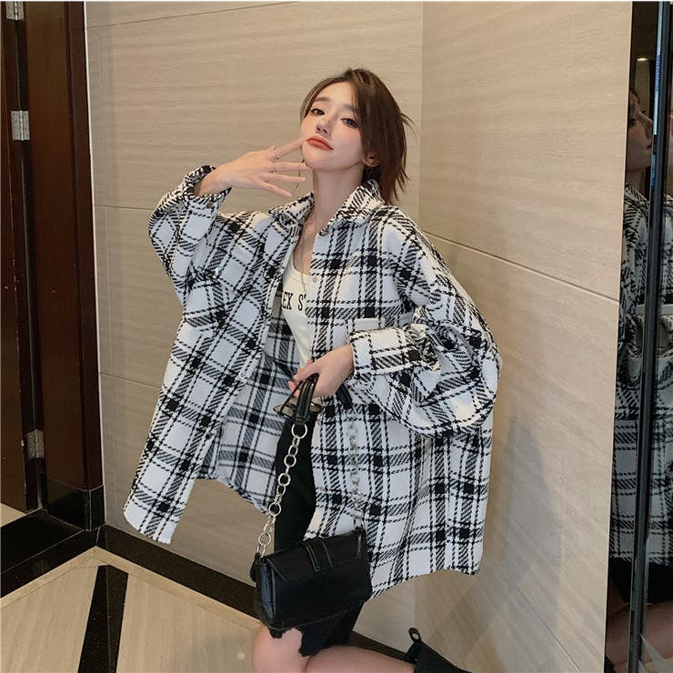 ツイードシャツジャケット[品番：SPRW0009381]｜SpRay（スプレイ）の