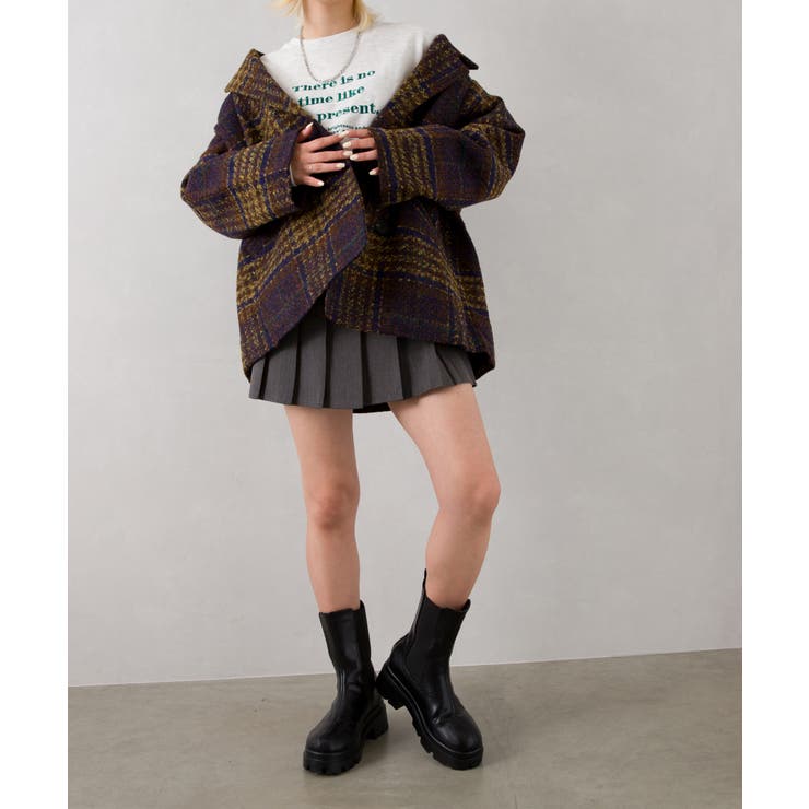 裏キルトエコウールチェックジャケット[品番：SPRW0009458]｜SpRay