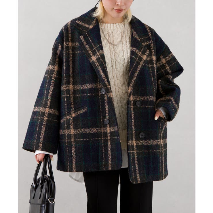 裏キルトエコウールチェックジャケット[品番：SPRW0009458]｜SpRay