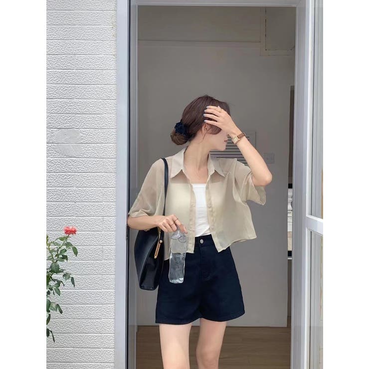 シアークロップドシャツ[品番：SPRW0009765]｜SpRay（スプレイ