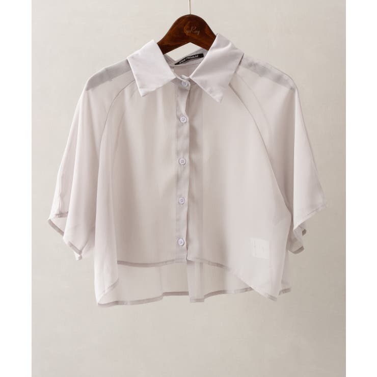 h*0様 完売フリルヨークシアー Shirt セール】レース襟ダブルフリルヨークセットアップ（セットアップ