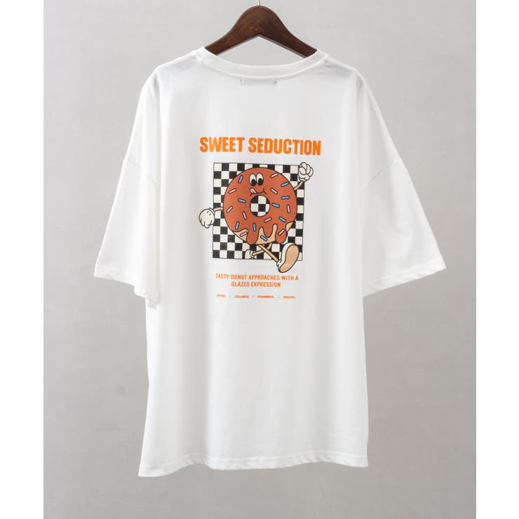 オフホワイト | ドーナツキャラビッグTシャツ | SpRay