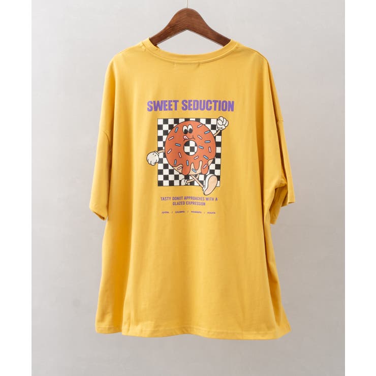 イエロー | ドーナツキャラビッグTシャツ | SpRay