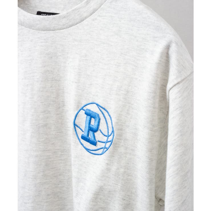 バスケロゴ刺繍クロップドTシャツ | SpRay | 詳細画像8 
