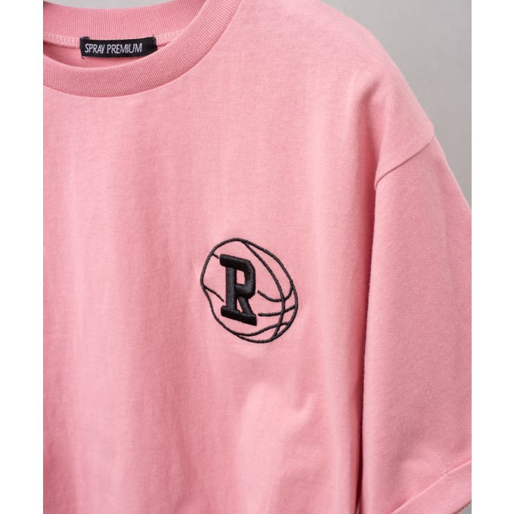 バスケロゴ刺繍クロップドTシャツ | SpRay | 詳細画像9 