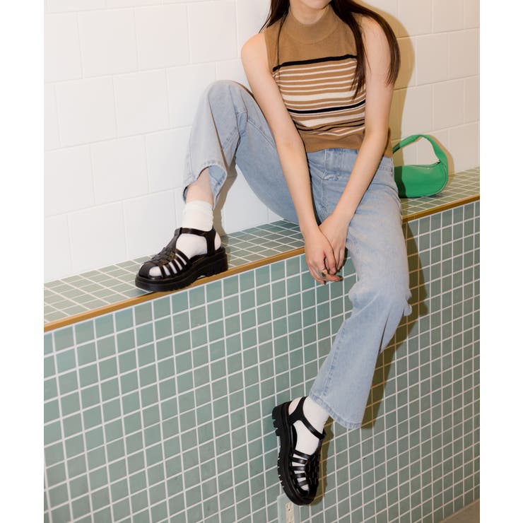 マルチボーダーハイネックタンク | SpRay | 詳細画像3 