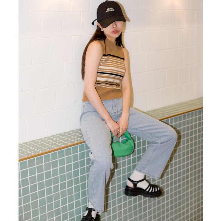 マルチボーダーハイネックタンク | SpRay | 詳細画像4 