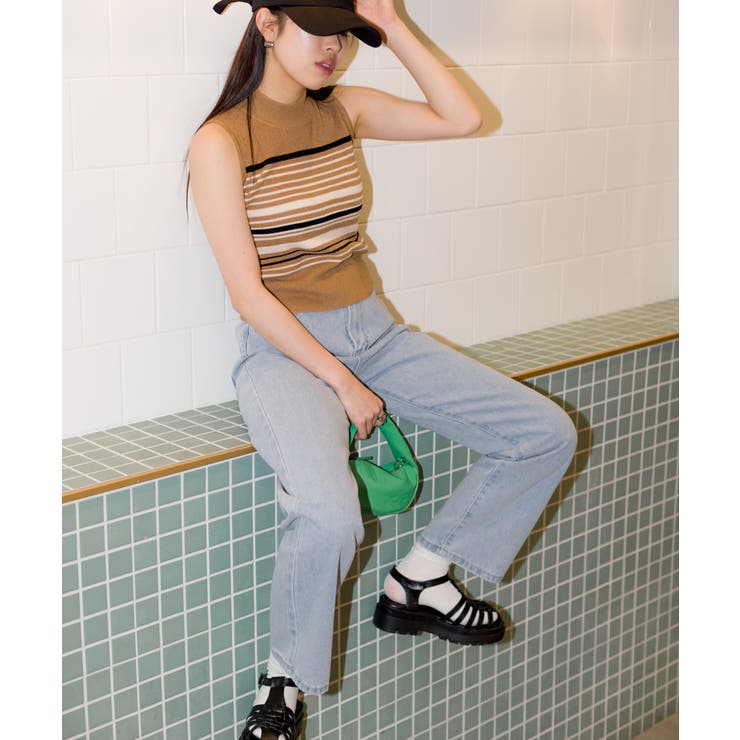 マルチボーダーハイネックタンク | SpRay | 詳細画像5 