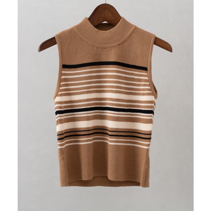 モカ | マルチボーダーハイネックタンク | SpRay