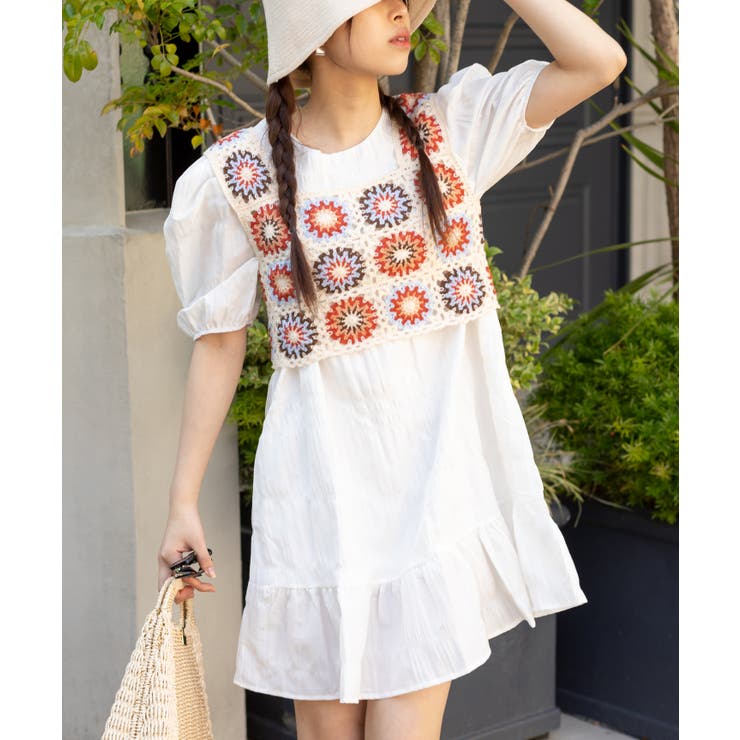 花クロシェビスチェ[品番：SPRW0009640]｜SpRay（スプレイ）の