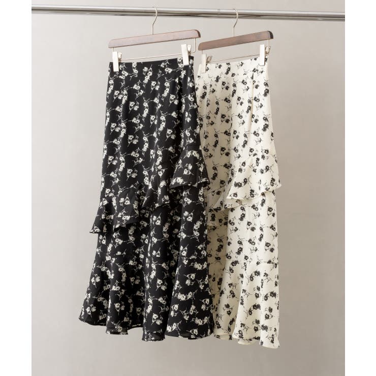 花柄フリルロングスカート | SpRay | 詳細画像2 