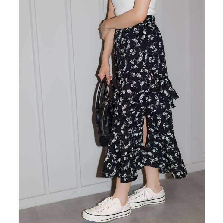 花柄フリルロングスカート | SpRay | 詳細画像5 