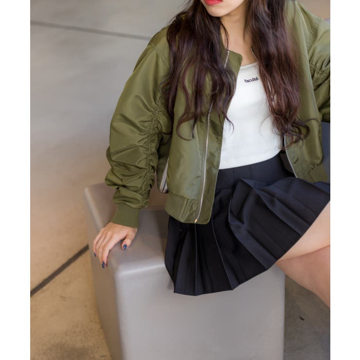 MA-1 LIKE MINI SKIRT/エムエーワンライクミニスカート MA-1 LIKE MINI SKIRT/エムエーワンライクミニスカート （Nylon