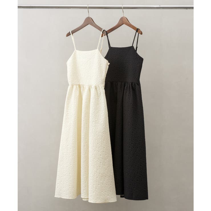 【極美品✨】 コムデギャルソン パンプス エンボス加工 グレー 花柄 花柄エンボス加工キャミワンピース[品番：SPRW0009545]｜SpRay