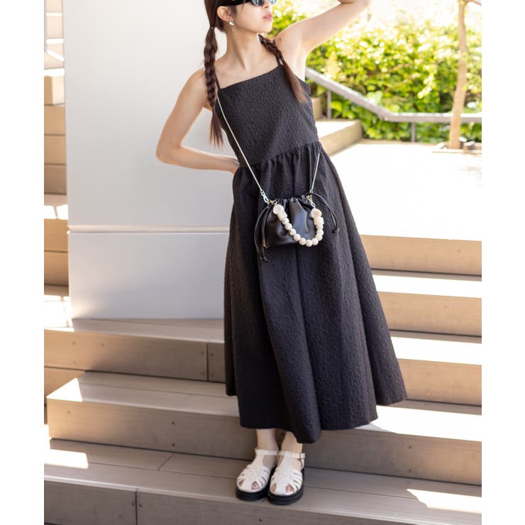 花柄エンボス加工キャミワンピース[品番：SPRW0009545]｜SpRay