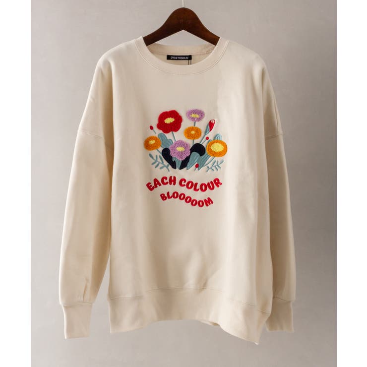 裏起毛フラワーサガラスウェット[品番：SPRW0009960]｜SpRay（スプレイ