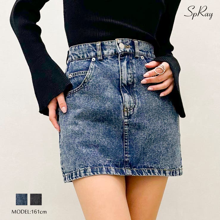デニムミニスカート[品番：SPRW0009901]｜SpRay（スプレイ）の