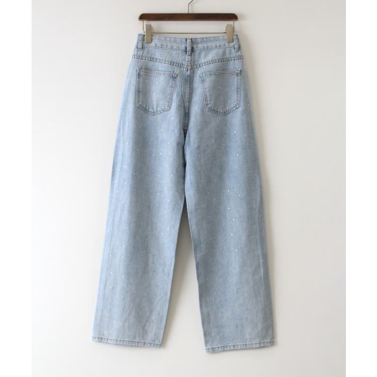 デニムラインストーンパンツ[品番：SPRW0010163]｜SpRay（スプレイ）の