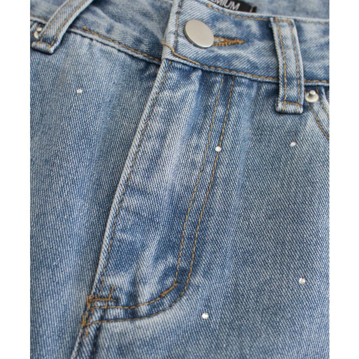 デニムラインストーンパンツ[品番：SPRW0010163]｜SpRay（スプレイ）の