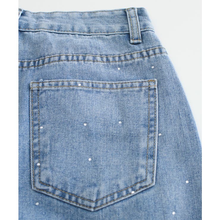 glamlips ラインストーン　デニム　サイズ1 glamlips ラインストーン デニム サイズ1 キラキラデニムパンツライン