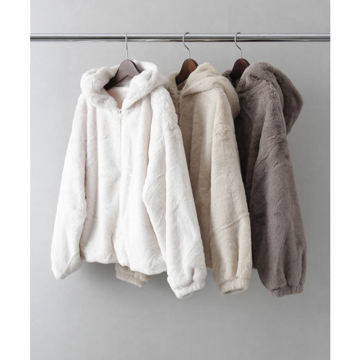 エコファーフードジャケット[品番：SPRW0009896]｜SpRay（スプレイ）の