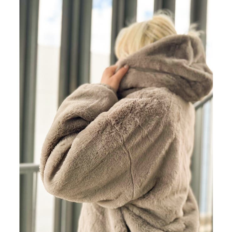 エコファーフードジャケット[品番：SPRW0009896]｜SpRay（スプレイ）の