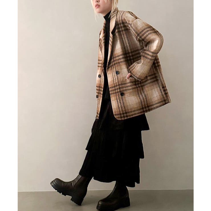 裏キルトウールチェックジャケット[品番：SPRW0009948]｜SpRay