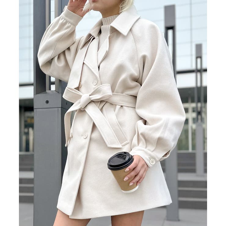 Trench coat トレンチコート ミニ バルーン コート BALLOON TRENCH コート