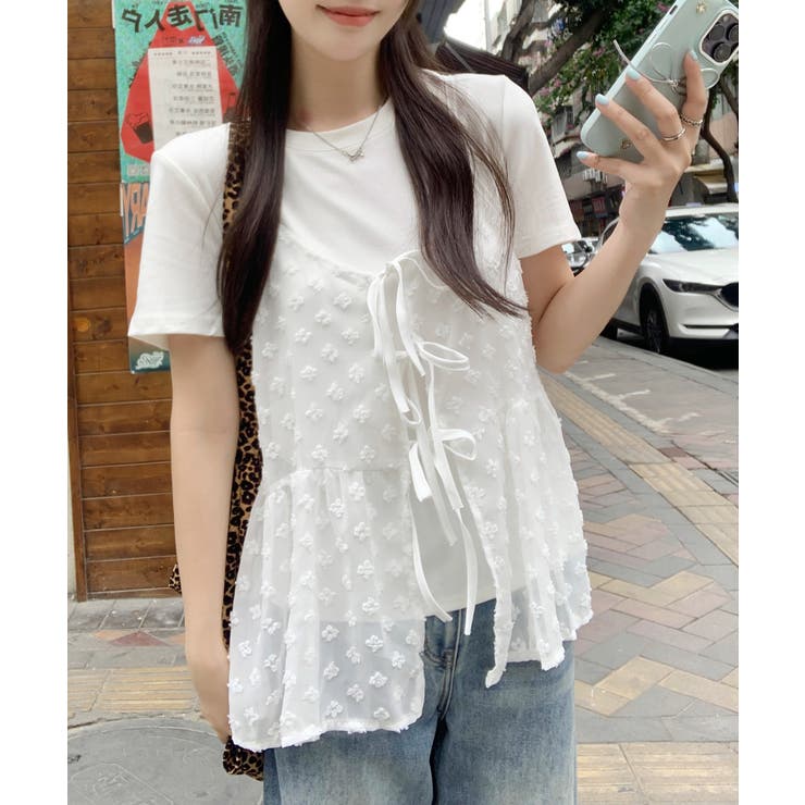 花柄リボンキャミソール[品番：SPRW0010110]｜SpRay（スプレイ）の 
