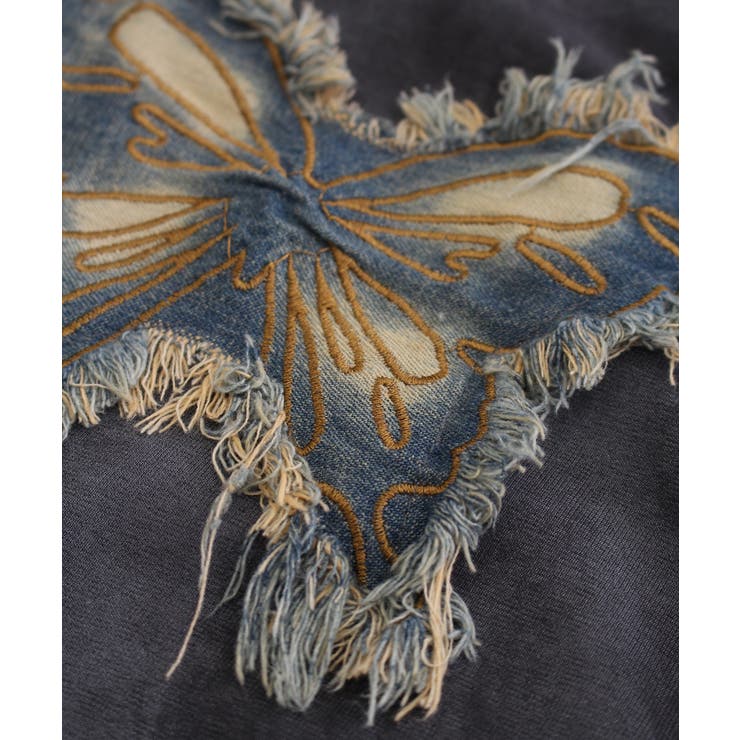 バタフライ半袖ちびTシャツ[品番：SPRW0010161]｜SpRay（スプレイ）の