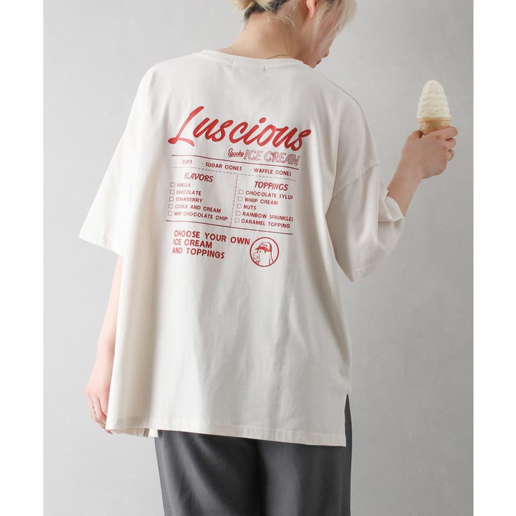 アイスおばけ ＢＩＧ Ｔシャツ[品番：SPRW0010096]｜SpRay（スプレイ）のレディースファッション通販｜SHOPLIST（ショップリスト）