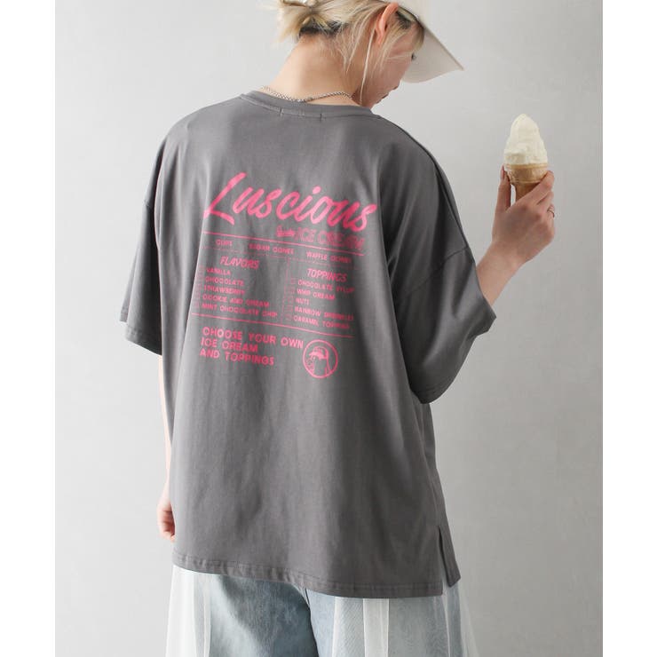 アイスおばけ ＢＩＧ Ｔシャツ[品番：SPRW0010096]｜SpRay（スプレイ 