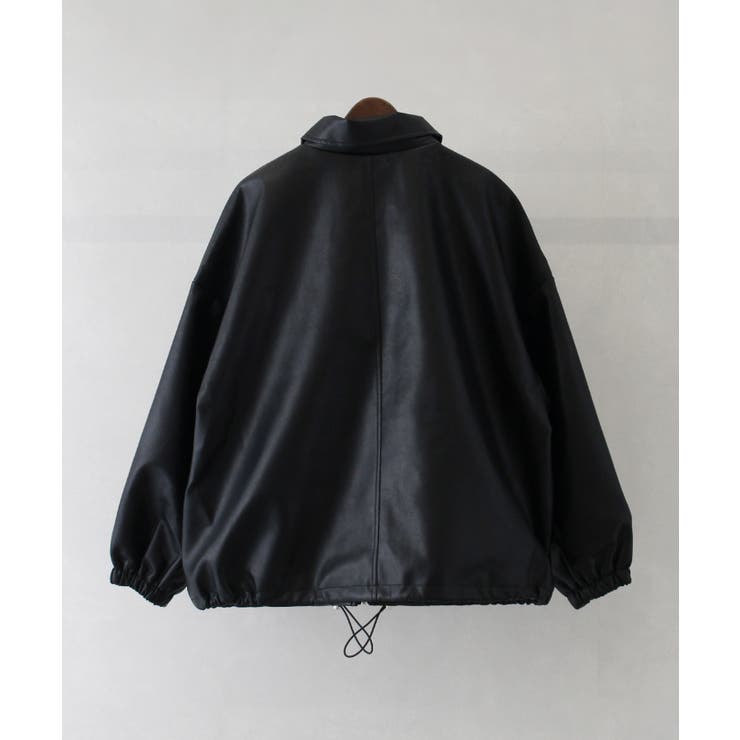 フェイクレザーZIPブルゾン[品番：SPRW0010018]｜SpRay（スプレイ