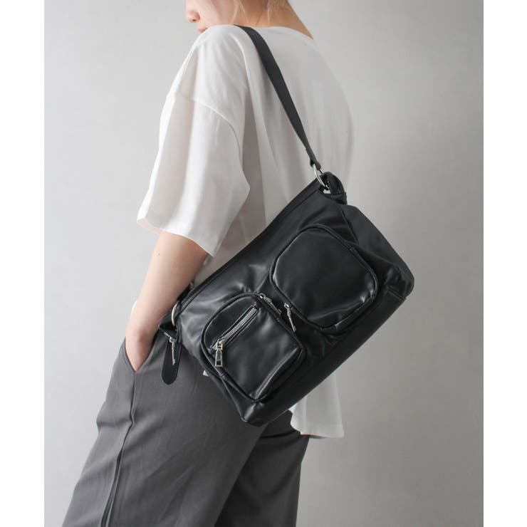マルチポケットバッグ ブラウン カメラバッグ ECCO Camera Bag Pebbled レザーカメラバッグ | ブラウン