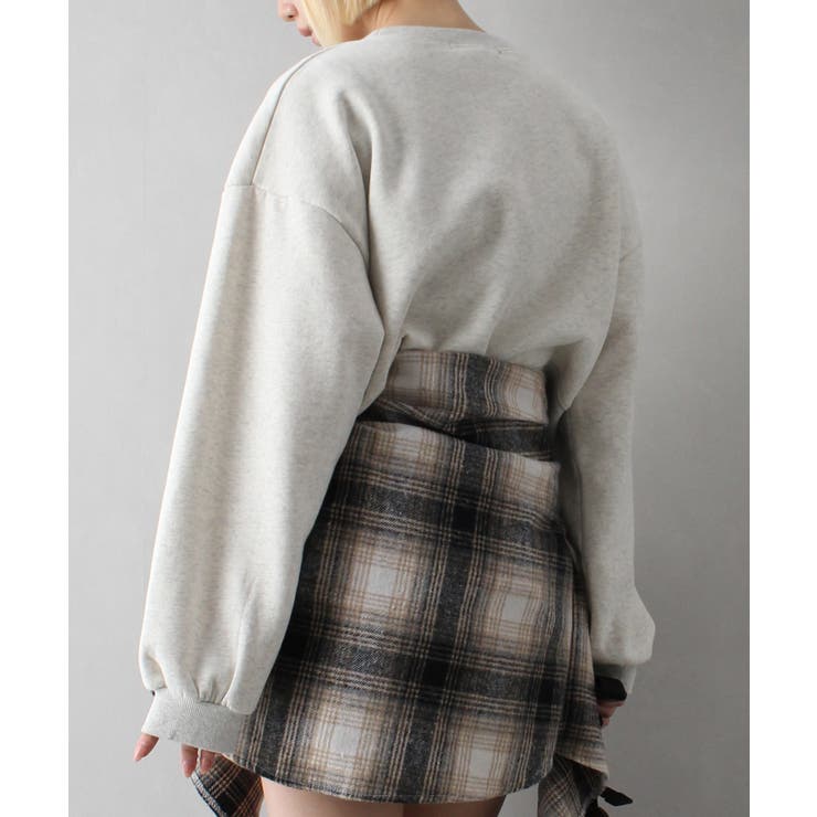 裏起毛デニムバタフライトップス | SpRay | 詳細画像23 