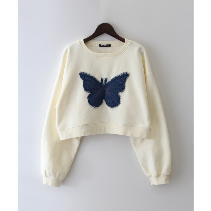 裏起毛デニムバタフライトップス | SpRay | 詳細画像24 