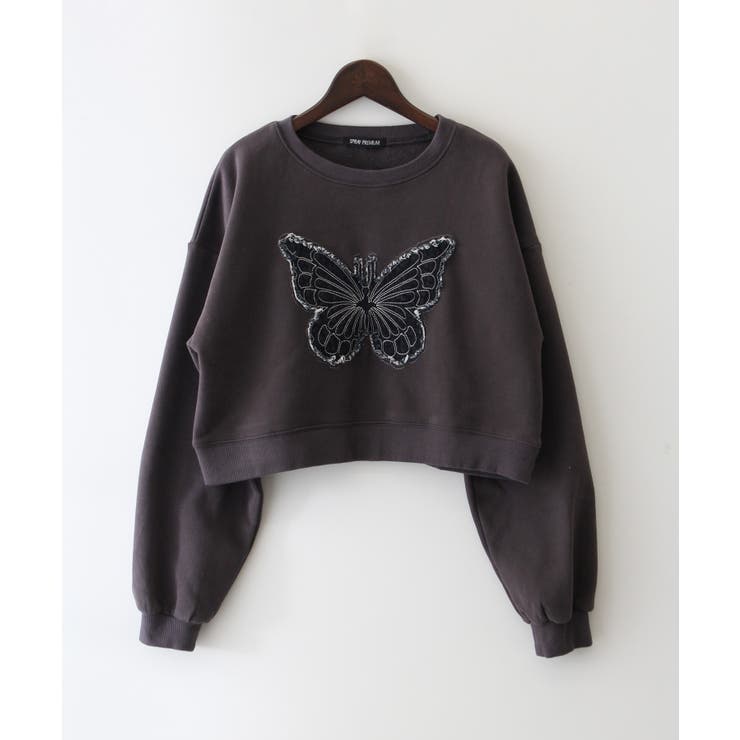 裏起毛デニムバタフライトップス | SpRay | 詳細画像25 