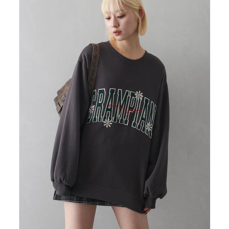 裏起毛フラワーロゴスウェット[品番：SPRW0010360]｜SpRay