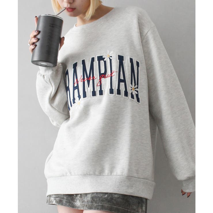 裏起毛フラワーロゴスウェット[品番：SPRW0010360]｜SpRay（スプレイ