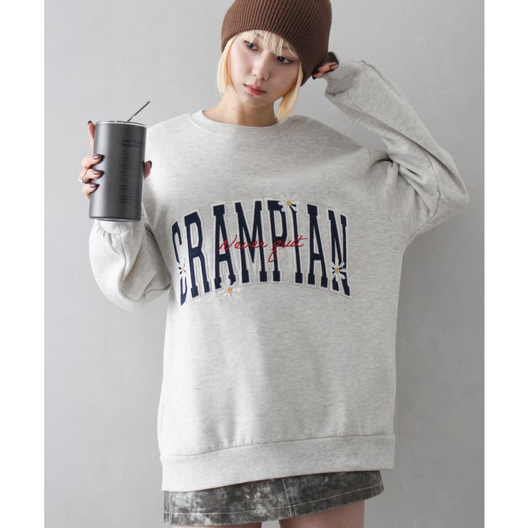 裏起毛フラワーロゴスウェット[品番：SPRW0010360]｜SpRay（スプレイ