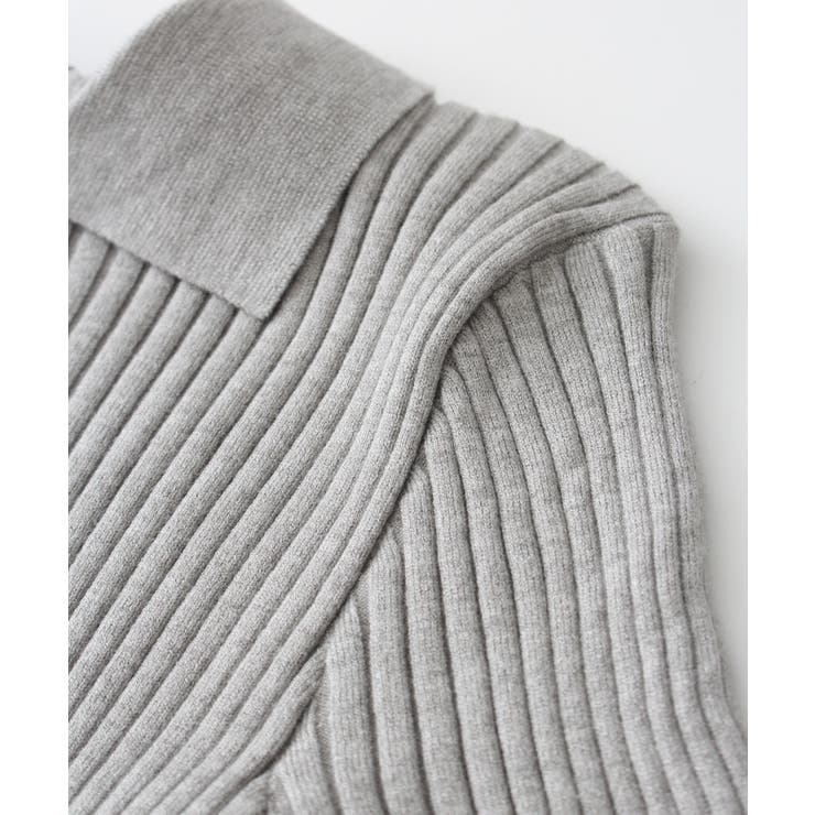 リブダブルジップニット[品番：SPRW0010231]｜SpRay（スプレイ）の