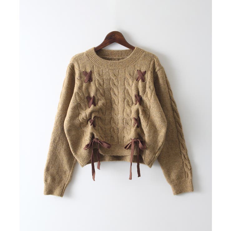 ケーブルリボンニット[品番：SPRW0010319]｜SpRay（スプレイ）の