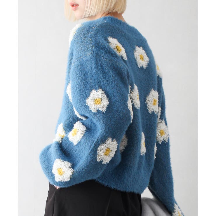 花柄フェザーニット[品番：SPRW0010402]｜SpRay（スプレイ）の