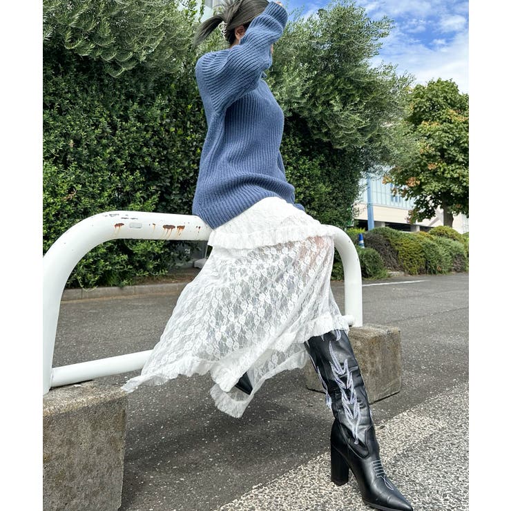 ハイネックZIP BIGニット | SpRay | 詳細画像9 