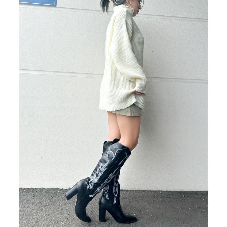 ハイネックZIP BIGニット | SpRay | 詳細画像13 