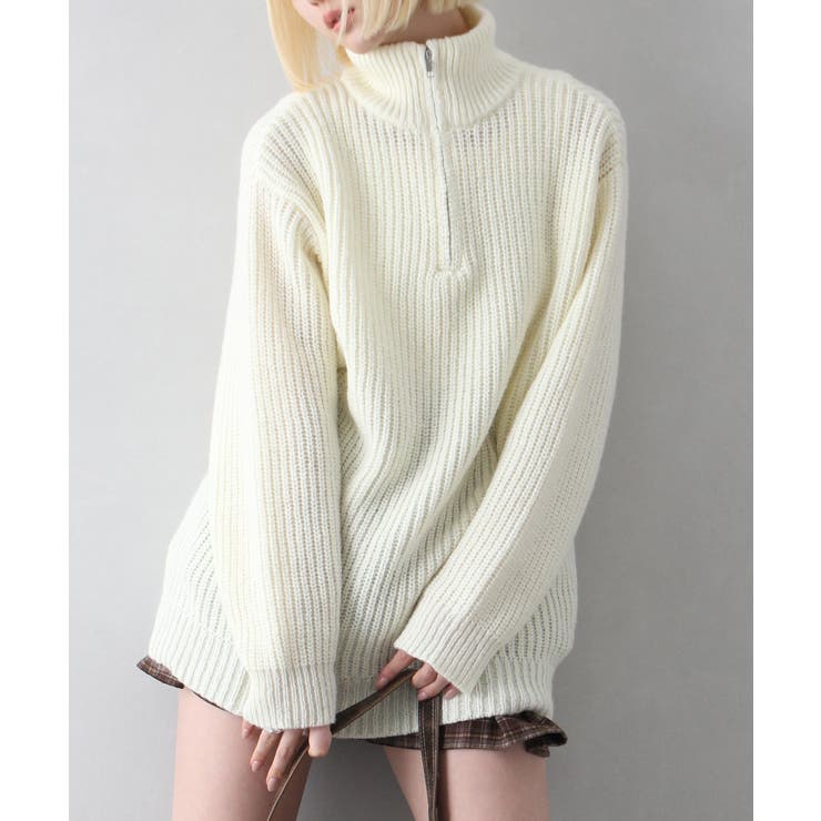 ハイネックZIP BIGニット | SpRay | 詳細画像35 