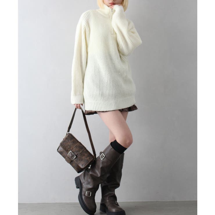 ハイネックZIP BIGニット | SpRay | 詳細画像36 