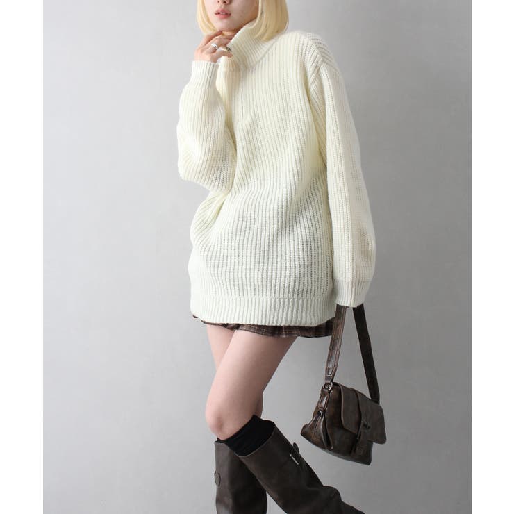 ハイネックZIP BIGニット | SpRay | 詳細画像38 