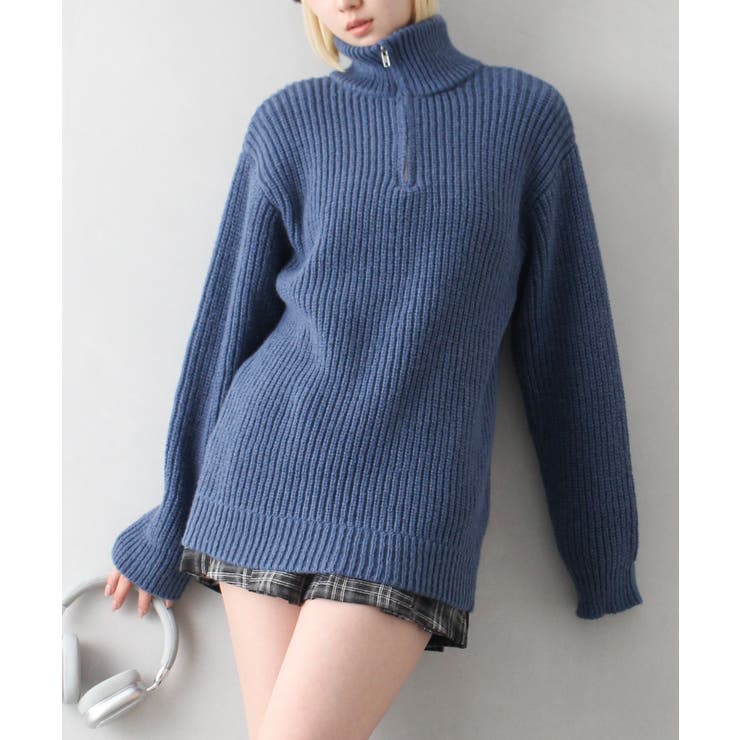 ハイネックZIP BIGニット | SpRay | 詳細画像43 